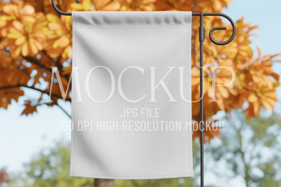 Download Fall Garden Flag Sublimation Mockup - Premium Resources