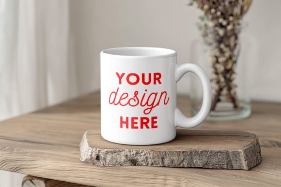 Download White Ceramic Mug Mockup Cozy Home Style - Mug mockup Collection