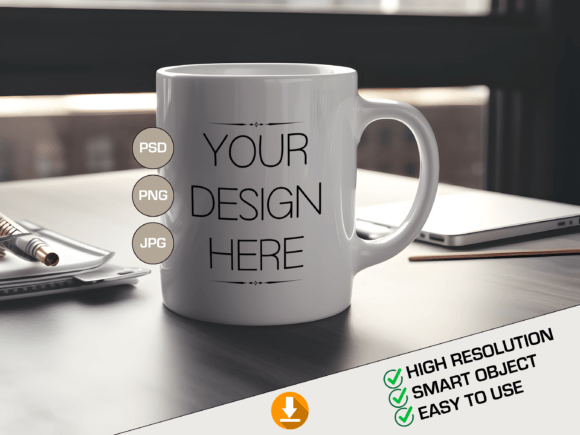 Download Mug Mockup, PSD Mug Template, Full Cover - Mug mockup Collection